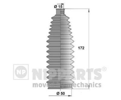 Пильовик рульового механізму - (4553513010) NIPPARTS J2842023