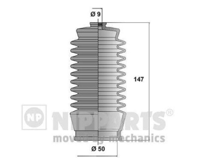 Пильовик рульового механізму - NIPPARTS J2852003