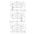 Комплект тормозных колодок, дисковый тормоз - (04465YZZ63, 04465YZZ51, 0446548060) NIPPARTS J3602064 (фото 1)
