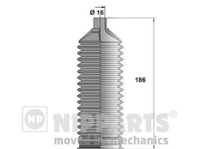 Комплект пылника, рулевое управление - NIPPARTS N2840510