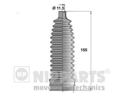 Пыльник рулевого механизма - (482033U025, 482031U61A, 482033VU0A) NIPPARTS N2841035