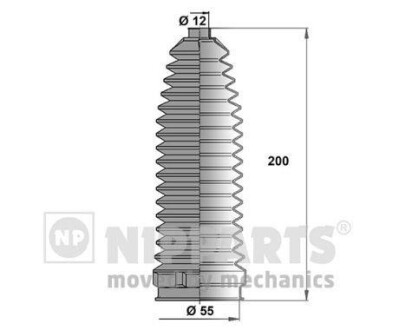 Комплект пылника, рулевое управление - NIPPARTS N2843019