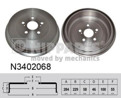 Тормозный барабан - NIPPARTS N3402068