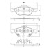 Комплект тормозных колодок, дисковый тормоз - (044650D050, 044650D120, 044650D050000) NIPPARTS N3602130 (фото 1)