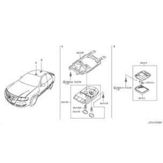 Лампа пiдсвiчування салону - NISSAN 2628295F0A