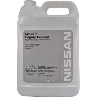 Антифриз-концентрат L248SP Engine Coolant зелений, 3.78л - NISSAN 999MPAF000P