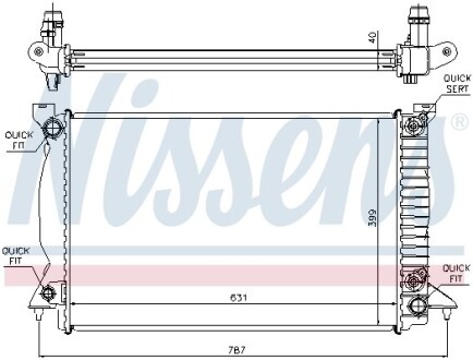 Радіатор охолодження First Fit - NISSENS 60314A