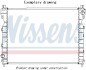 Радіатор двигуна - ((17112284608, 2284608)) NISSENS 606517 (фото 1)
