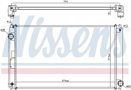 Фото товара Радіатор охолодження NISSENS 606610 : Купить на tto.com.ua