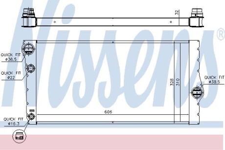 Радіатор охолодження - (7805627) NISSENS 60769