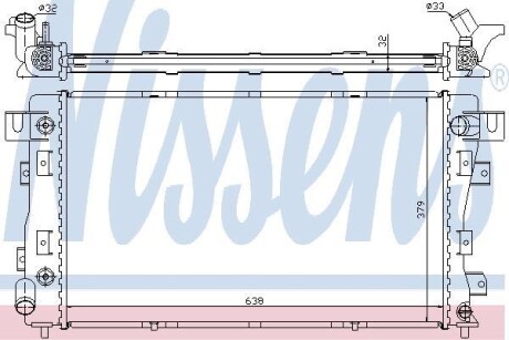 Радіатор, система охолодження двигуна - NISSENS 609771