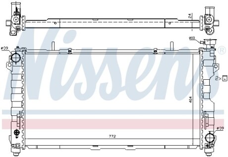 Фото 4 - Радіатор охолодження NISSENS 61005