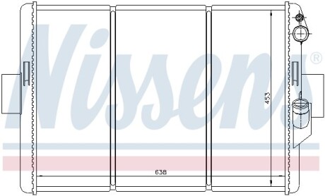 Фото 7 - Радиатор охлаждения двигателя NISSENS 62288