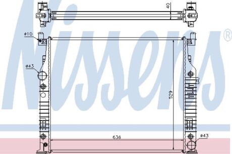 Радіатор охолодження First Fit - (2515000103, 2515000303, 2515000403) NISSENS 62576A (фото 1)