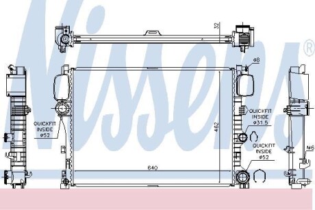 Радіатор охолодження First Fit - NISSENS 627025