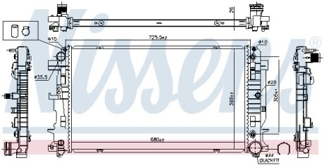 Теплообменник - NISSENS 627062