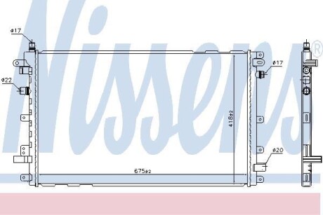 Chlodnica wody - (1300324, 20925997, 22765637) NISSENS 630772