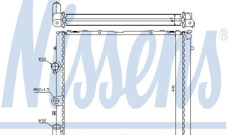 Радиатор, охлаждение двигателя - NISSENS 63985