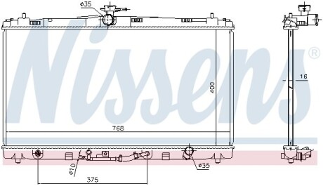 Радиатор to camry 11- - NISSENS 646906