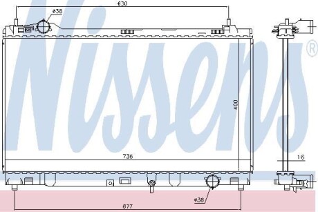 Теплообменник - ((1640031870)) NISSENS 646948