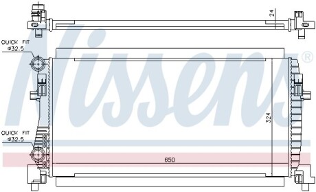 Теплообменник - (5Q0121251EB, 5Q0121251EC) NISSENS 65317