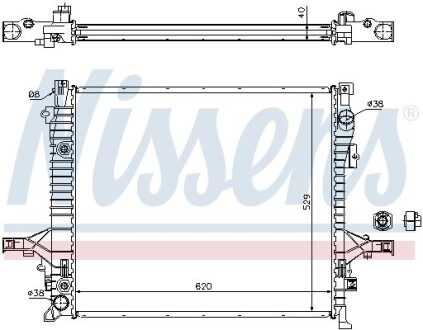 Радіатор охолодження First Fit - (31293550, 36002408, 36000464) NISSENS 65613A