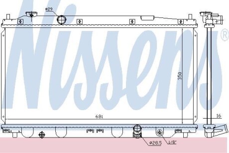 Радиатор, охлаждение двигателя - (19010RB0004, 19010RB1901) NISSENS 68150