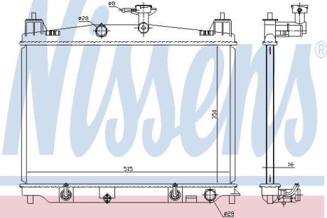 Теплообменник - ((ZJ3915200A, ZY8415200A)) NISSENS 68538