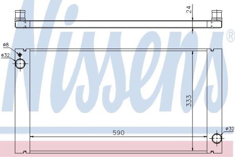 Радіатор охолодження - NISSENS 69705