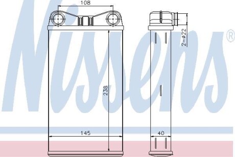 Радіатор опалювача салону First Fit - NISSENS 70227