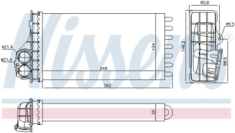 Теплообменник - (6448N3) NISSENS 707091