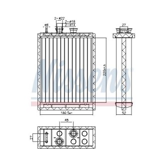 Радіатор опалювача - NISSENS 707220
