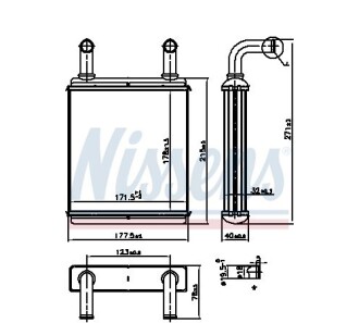 Радиатор печки - NISSENS 707225