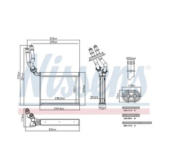 Радіатор опалювача - NISSENS 707299