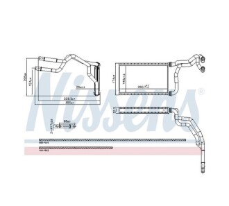 Радіатор опалювача - NISSENS 707300