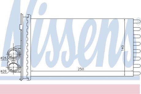 Теплообменник, отопление салона - (6448K9) NISSENS 71154