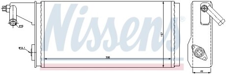 Фото 11 - Радіатор печі NISSENS 71808