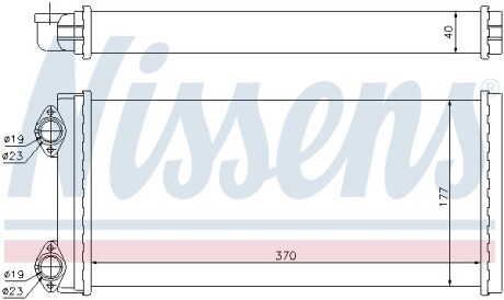 Теплообменник, отопление салона - (81619010065) NISSENS 71928