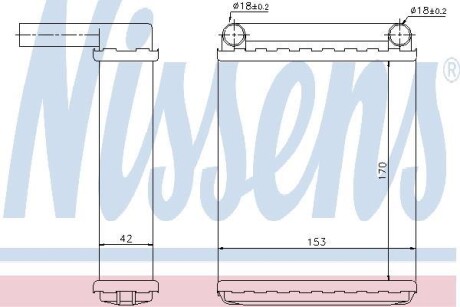 Радіатор опалювача салону - NISSENS 72038