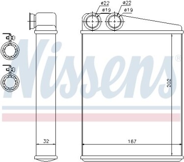 Радіатор опалення - (1648300061, A1648300061) NISSENS 72046