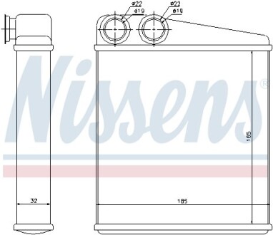 Радіатор опалювача салону First Fit - NISSENS 72206