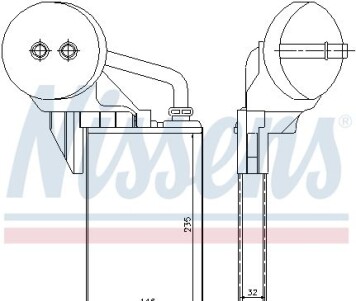 Фото 6 - Радиатор печки NISSENS 72207