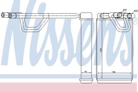 Радіатор опалювача салону First Fit - NISSENS 72209