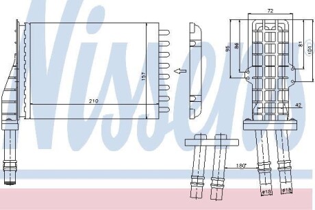 Радіатор опалювача салону First Fit - NISSENS 73258