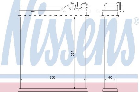 Теплообменник, отопление салона - (6025170679, 6025170678) NISSENS 73363