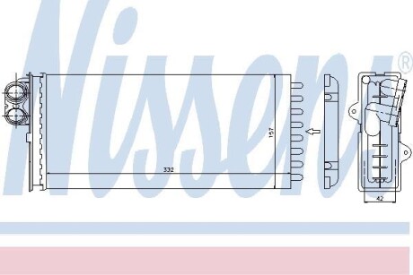 Радіатор опалювача салону First Fit - NISSENS 73375