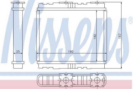 Радіатор опалювача салону - NISSENS 73700