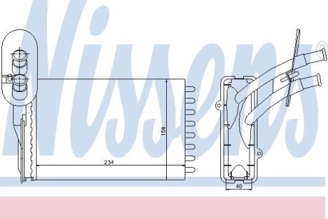 Теплообменник, отопление салона - (358820031, 1H2819031A, 192819031) NISSENS 73961