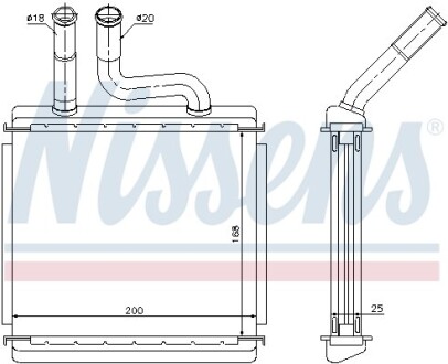 Радіатор опалювача салону - NISSENS 76507