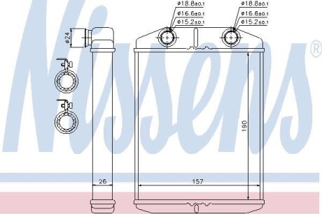 Радіатор опалювача салону First Fit - NISSENS 76514